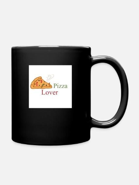 Pizza Lover - Tasse einfarbig - Schwarz