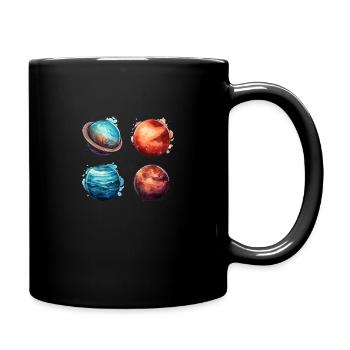 Le système cosmique - Planètes - Mug uni - noir - Droite