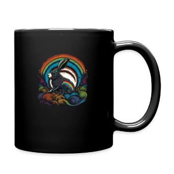 Colourful Easter Bunny Magic at Easter Colourful - Full Colour Mug - black - Right