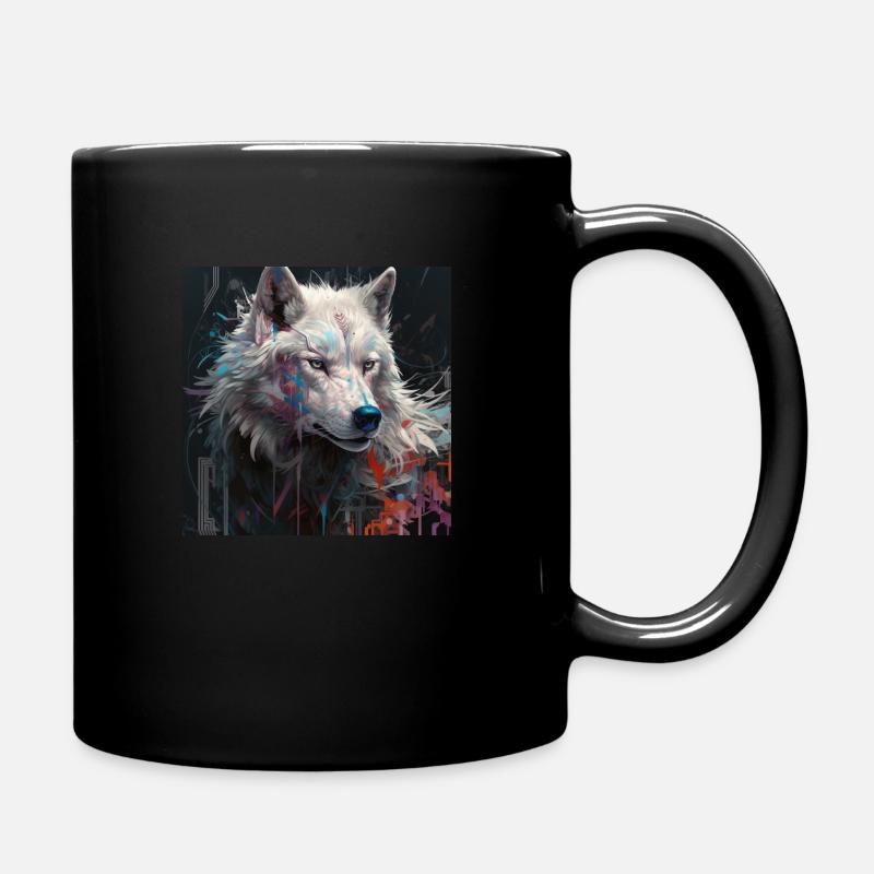 Loup de Thousend Couleurs5 - Mug uni - noir