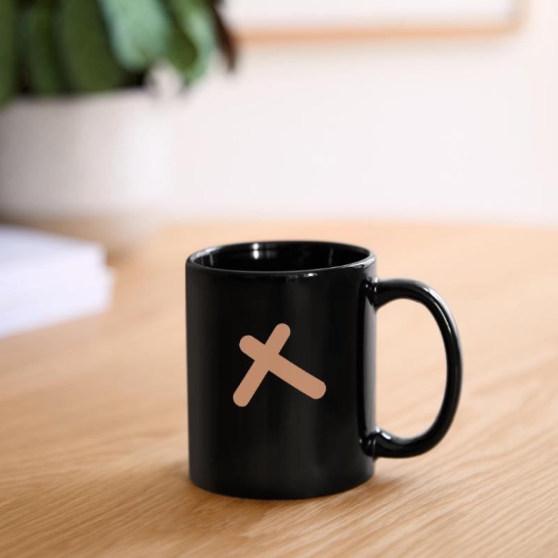 Abstract rectangular angle in beige Full Colour Mug