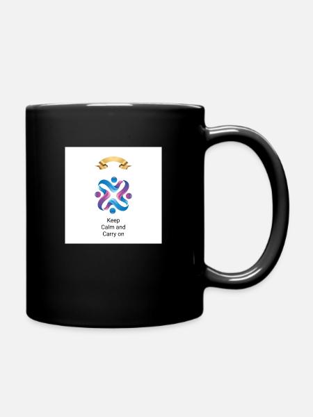 Keep calm - Tasse einfarbig - Schwarz