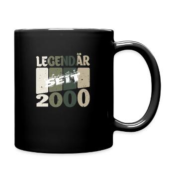 geburtstag 2000 - Tasse einfarbig - Schwarz - Rechts