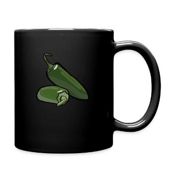 Jalapeños - Tasse einfarbig - Schwarz - Rechts