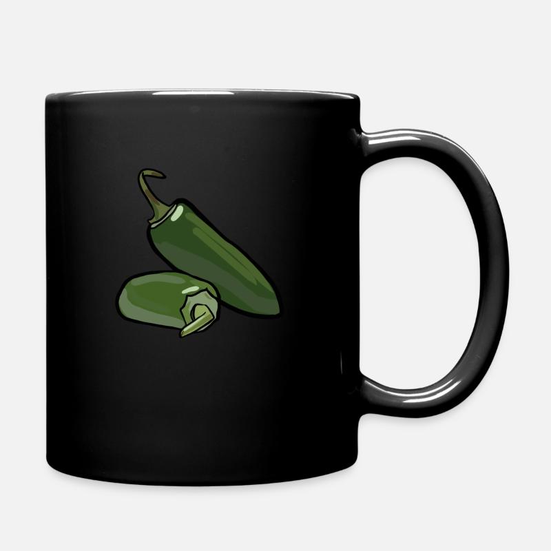 Jalapeños - Tasse einfarbig - Schwarz