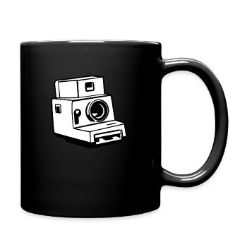 Appareil photo, Appareil photo vintage, , Ancien appareil photo, Ancien - Mug uni - noir - Droite