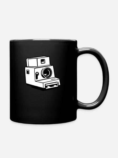 Kamera, Vintage Kamera, , Alte Kamera, Old - Tasse einfarbig - Schwarz