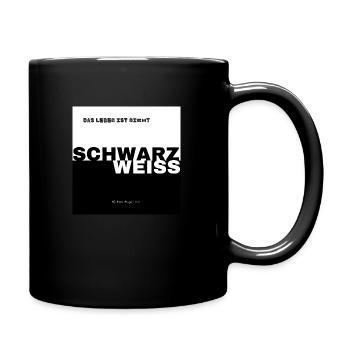 SCHWARZ WEISS - Tasse einfarbig - Schwarz - Rechts