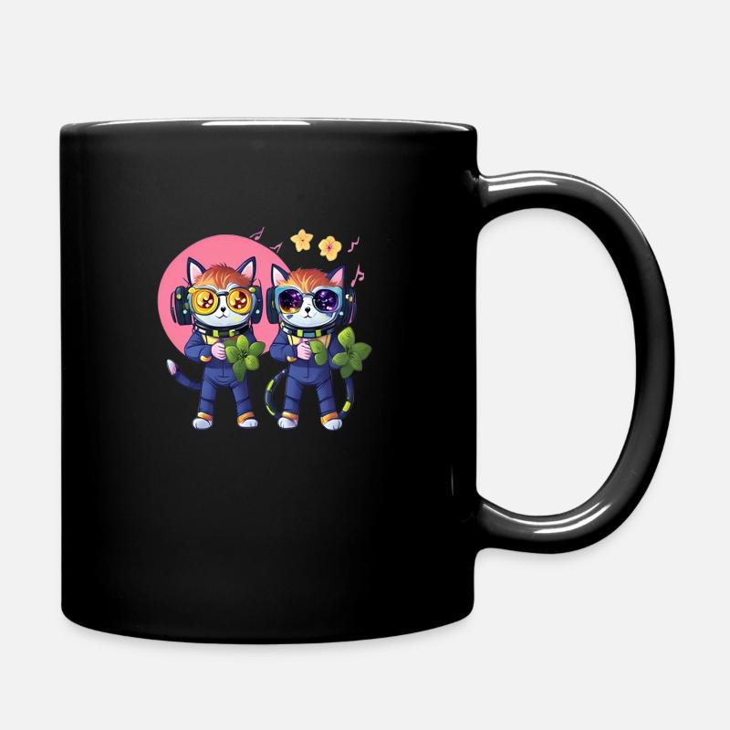 Cat - Full Colour Mug - black