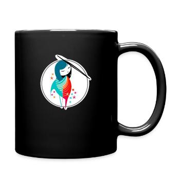 Abstract Sagittarius - Full Colour Mug - black - Right