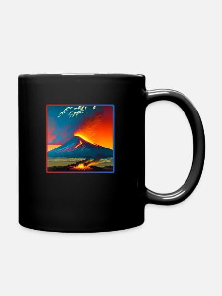 Volcano - Mug uni - noir