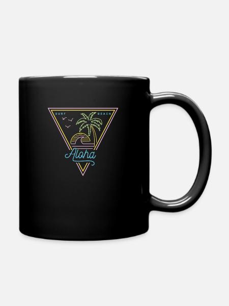 Aloha - Tasse einfarbig - Schwarz