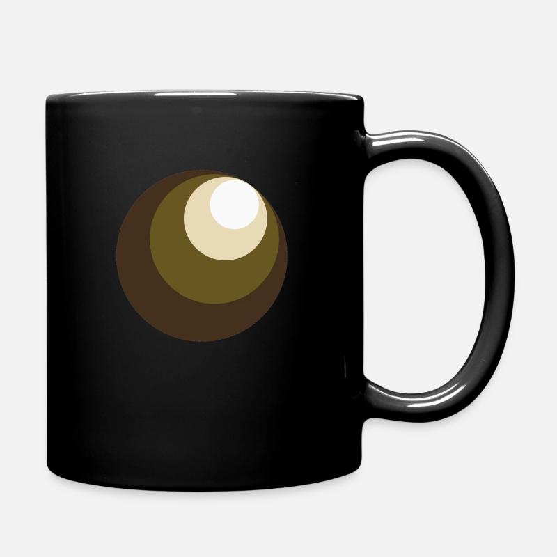 Circles - Tasse einfarbig - Schwarz