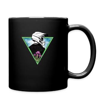 Downhill & Mushrooms - Full Colour Mug - black - Right