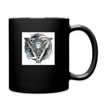gemeaux abstrait - Mug uni - noir - Droite