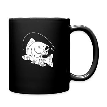 KARPFEN CARPHUNTER ANGLER CARP KARPFENANGLER - Tasse einfarbig - Schwarz - Rechts