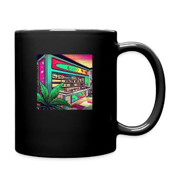 Modern Weed Club Legalisierung - Tasse einfarbig - Schwarz - Rechts