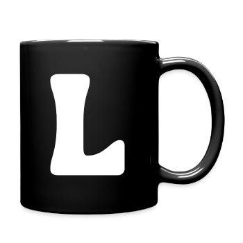 L - Tasse einfarbig - Schwarz - Rechts