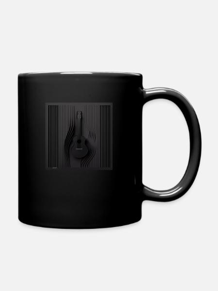 Guitar 1 - Full Colour Mug - black