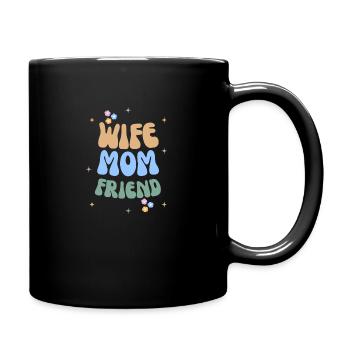 Femme Maman Amie T-shirt de la fête des mères - Mug uni - noir - Droite
