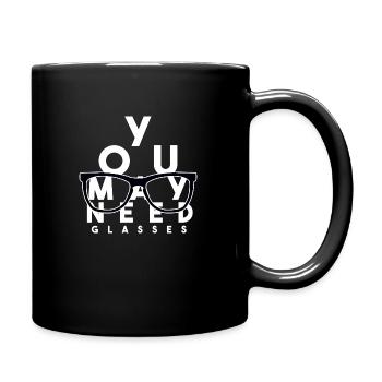 design glasses - Mug uni - noir - Droite