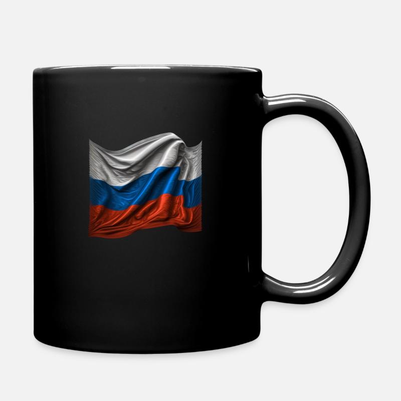 Russie Drapeau russe - Mug uni - noir