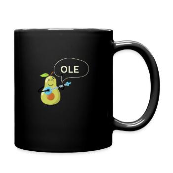 Ole Spanische Avokado - Tasse einfarbig - Schwarz - Rechts