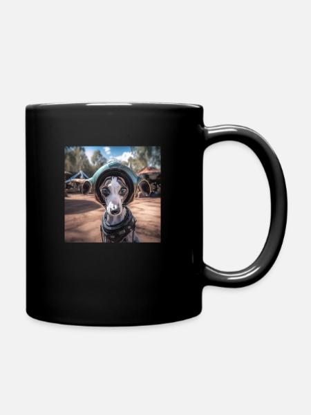 Cute Dog -Adorable Companion - Tasse einfarbig - Schwarz