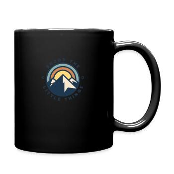 Enjoy the little Things - Full Colour Mug - black - Right