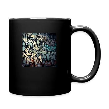 Graffitiart Desing by Ki - Tasse einfarbig - Schwarz - Rechts