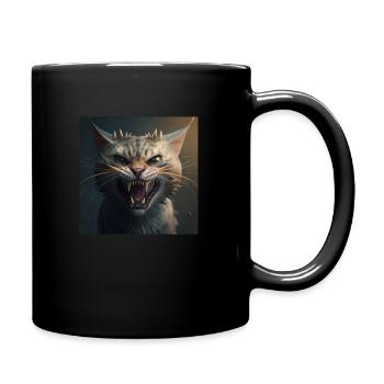Cat Katze - Tasse einfarbig - Schwarz - Rechts