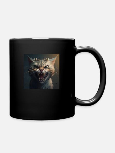 Cat Katze - Tasse einfarbig - Schwarz