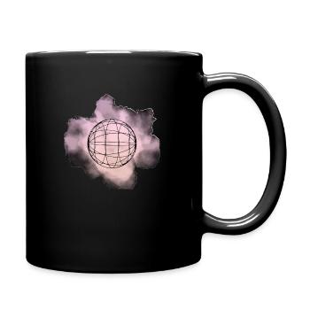 Pastell Welt - Tasse einfarbig - Schwarz - Rechts