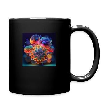 Amazing group of magic yellyfish - Full Colour Mug - black - Right