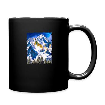 Aenepisches Gebirge - Tasse einfarbig - Schwarz - Rechts