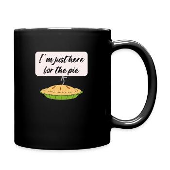 I m Just Here For The Pie - Full Colour Mug - black - Right