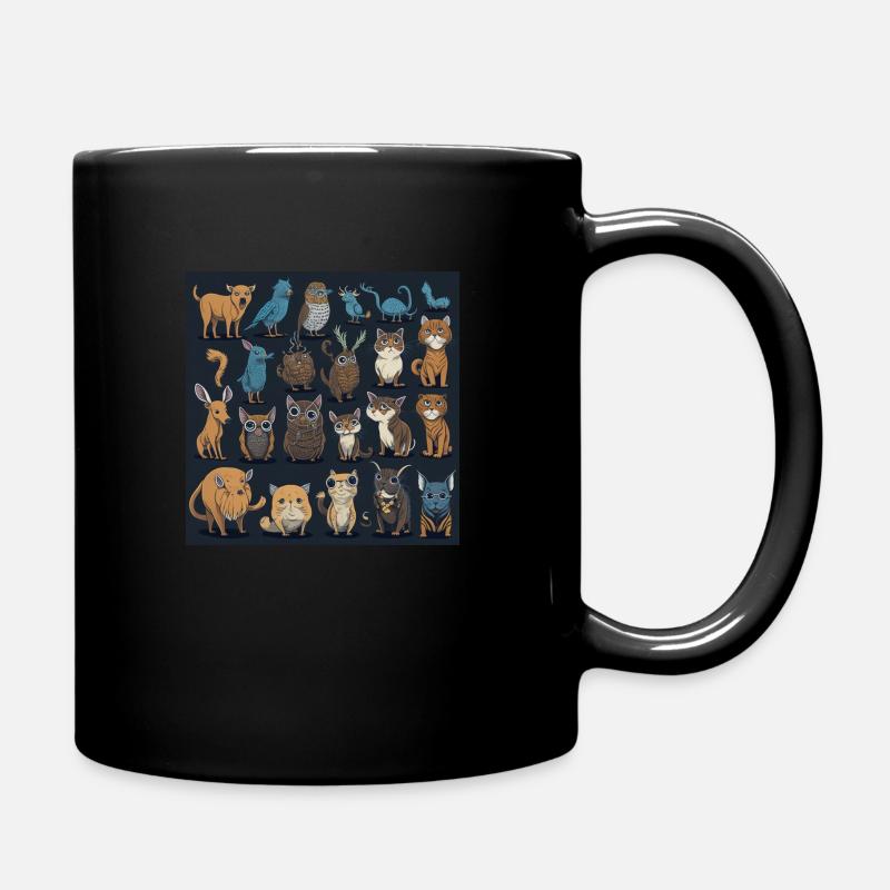Lachen garantiert: Lustige Tier-T-Shirts - Tasse einfarbig - Schwarz