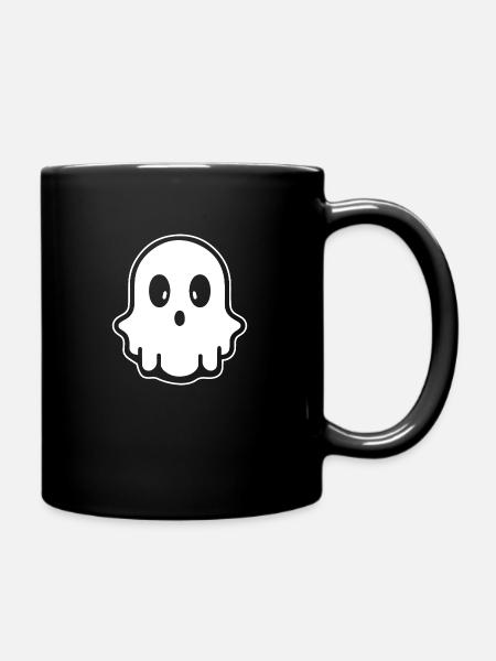 Geist Geister Geisterstunde Halloween - Tasse einfarbig - Schwarz