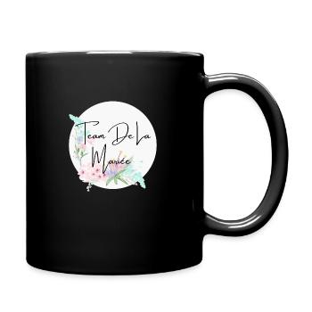 Team de la mariée floral - Mug uni - noir - Droite