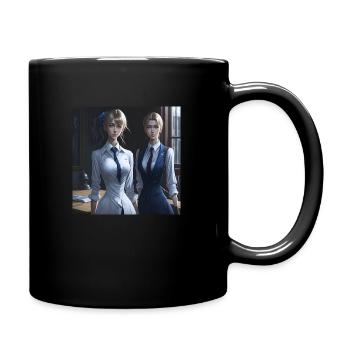 Beautiful Manga Girls - Full Colour Mug - black - Right