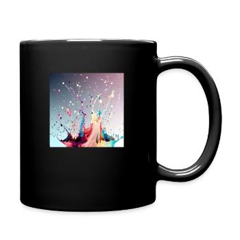 Splash art - Mug uni - noir - Droite