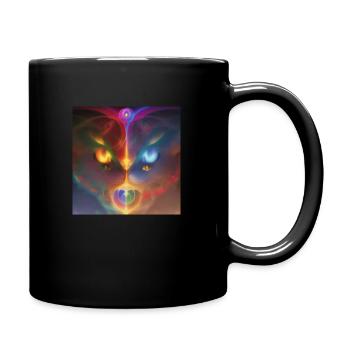 Cat Illusion - Full Colour Mug - black - Right