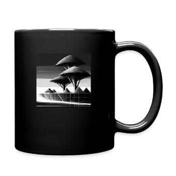 BlackNWhiteCity2 - Tasse einfarbig - Schwarz - Rechts