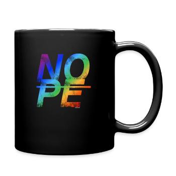 NOPE - don't be a yes sayer! - Full Colour Mug - black - Right