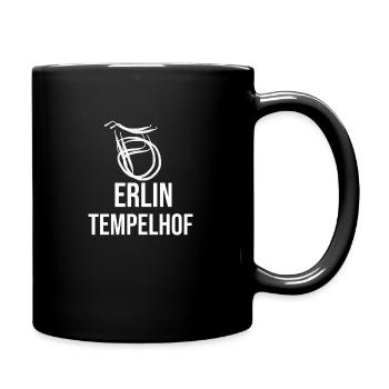 Chapeau de pêcheur de Berlin Tempelhof - Mug uni - noir - Droite