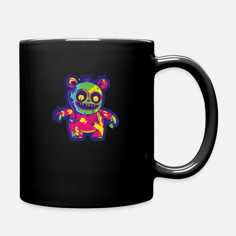 Lustiger Horror Gruseliger Bär Halloween Boo Bär - Tasse einfarbig - Schwarz