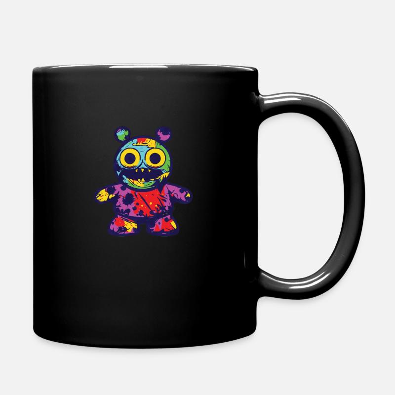 Lustiger Horror Gruseliger Bär Halloween Scare Bär - Tasse einfarbig - Schwarz