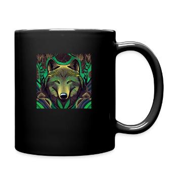Majestätischer Bär - Tasse einfarbig - Schwarz - Rechts
