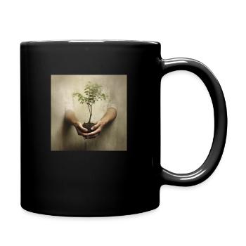 Natur - Tasse einfarbig - Schwarz - Rechts
