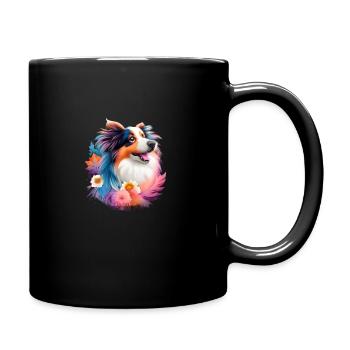 Australian Shepherd - Full Colour Mug - black - Right